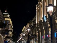 Ночные города... Первая прогулка по Баку 