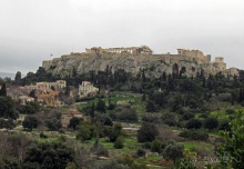 Руины древней Агоры и храм Гефеста