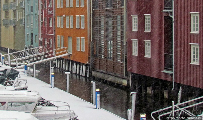 Домики на сваях — визитная карточка Тронхейма