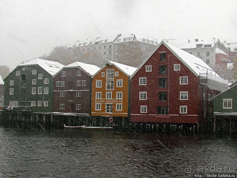 Домики на сваях — визитная карточка Тронхейма