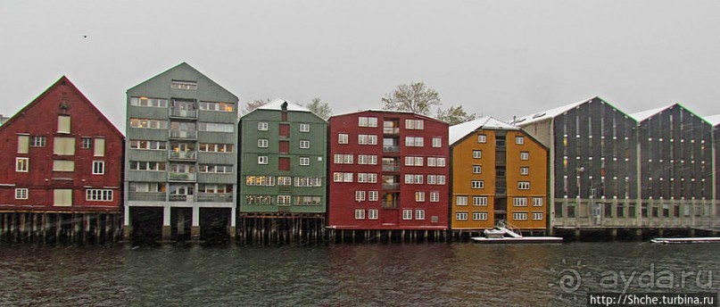 Домики на сваях — визитная карточка Тронхейма