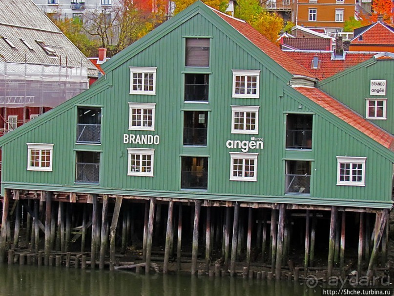 Домики на сваях — визитная карточка Тронхейма