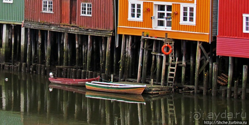 Домики на сваях — визитная карточка Тронхейма