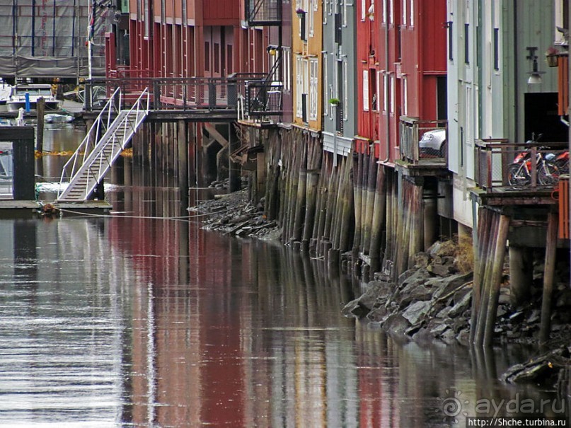 Домики на сваях — визитная карточка Тронхейма