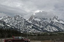 Гора Grand Teton и озеро Taggart, по нац.парку на авто