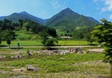 Катим по КНДР. Сельские пейзажи на востоке страны 