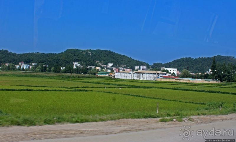 Катим по КНДР. Сельские пейзажи на востоке страны 