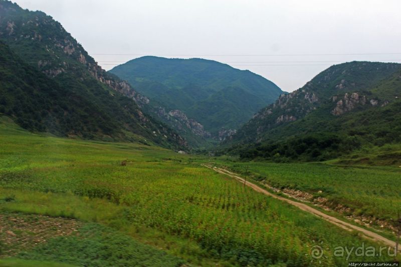 Катим по КНДР. Сельские пейзажи на востоке страны 