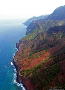 На вертолете над Кауаи. Этап 3. Северное побережье