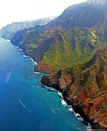 На вертолете над Кауаи. Этап 3. Северное побережье