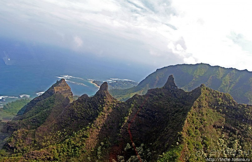 На вертолете над Кауаи. Этап 3. Северное побережье