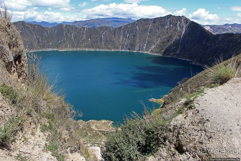 Эталонное озеро в кальдере вулкана Килотоа и легенда о любви