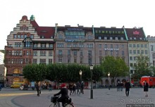 Большая площадь Мальме ( Stortorget ) и городская ратуша