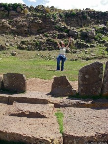 Вершина "треугольника силы инков" на берегах Лагуна Умайо