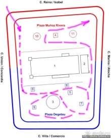 Plaza Las Delicias — две площади и муниципальный парк. 3 в 1