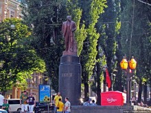 Не привычные картинки знакомого места. Центр Киева на ЕВРО