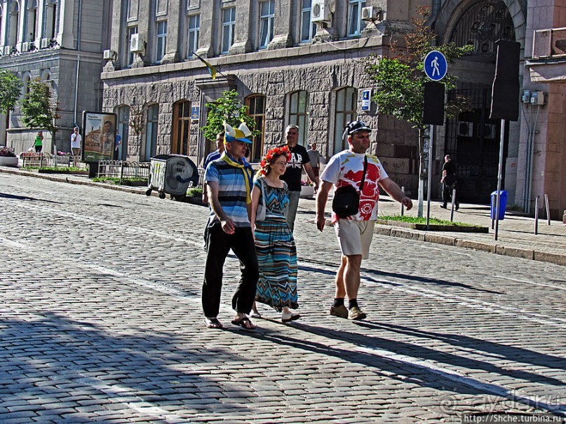 Не привычные картинки знакомого места. Центр Киева на ЕВРО