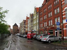 Знакомство с Гданьском. Вечер и такой не летний дождь в июне