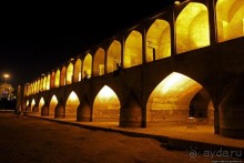 Мост 33-х арок в Исфахане, вечернее знакомство