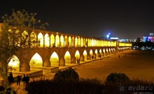 Мост 33-х арок в Исфахане, вечернее знакомство