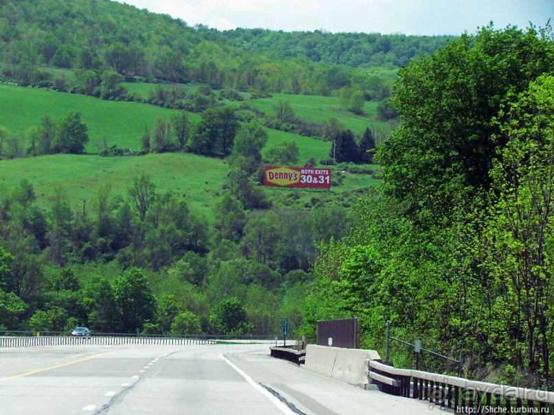 На авто по штату Нью-Йорк