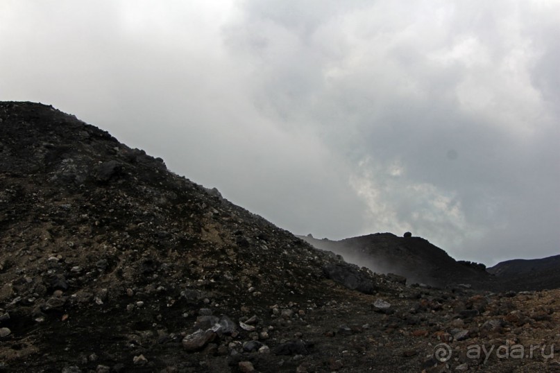 Этна. Прогулка по "живой" лаве... Кратер Laghetto