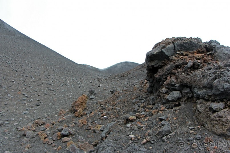 Этна. Прогулка по "живой" лаве... Кратер Laghetto
