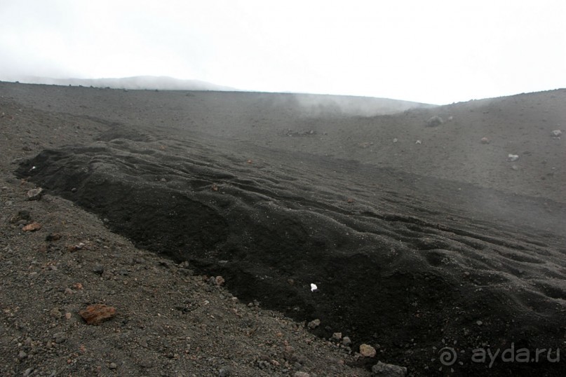 Этна. Прогулка по "живой" лаве... Кратер Laghetto