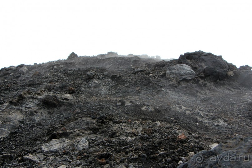 Этна. Прогулка по "живой" лаве... Кратер Laghetto