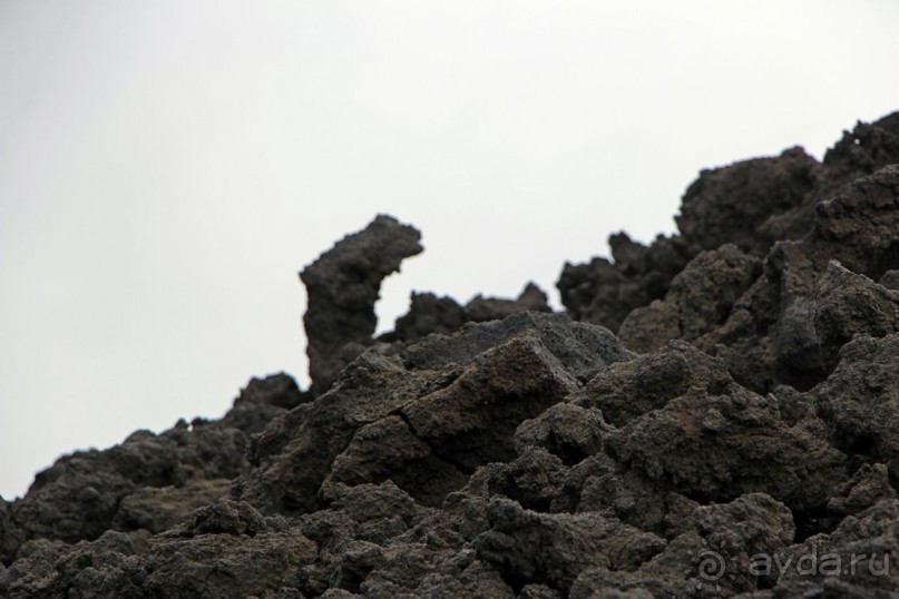 Этна. Прогулка по "живой" лаве... Кратер Laghetto