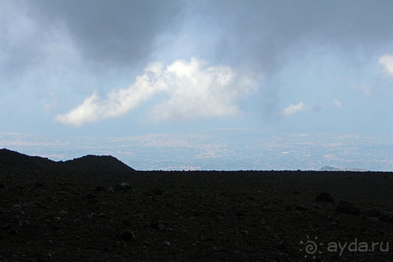 Этна. Прогулка по "живой" лаве... Кратер Laghetto