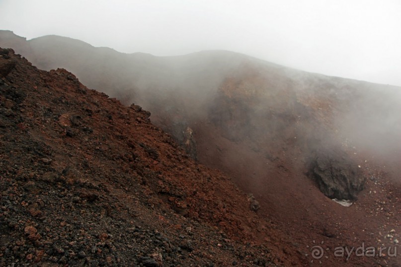 Этна. Прогулка по "живой" лаве... Кратер Laghetto