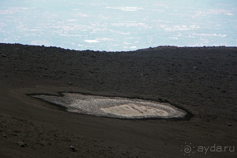 Этна. Прогулка по "живой" лаве... Кратер Laghetto