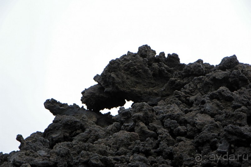 Этна. Прогулка по "живой" лаве... Кратер Laghetto