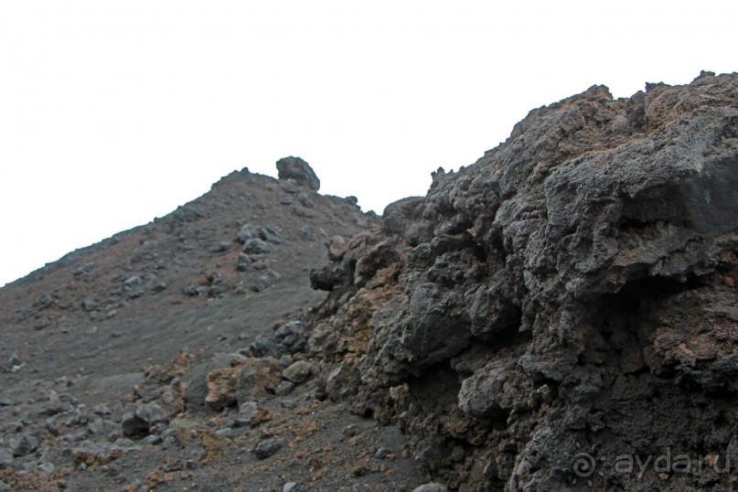 Этна. Прогулка по "живой" лаве... Кратер Laghetto