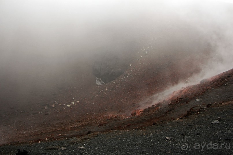 Этна. Прогулка по "живой" лаве... Кратер Laghetto