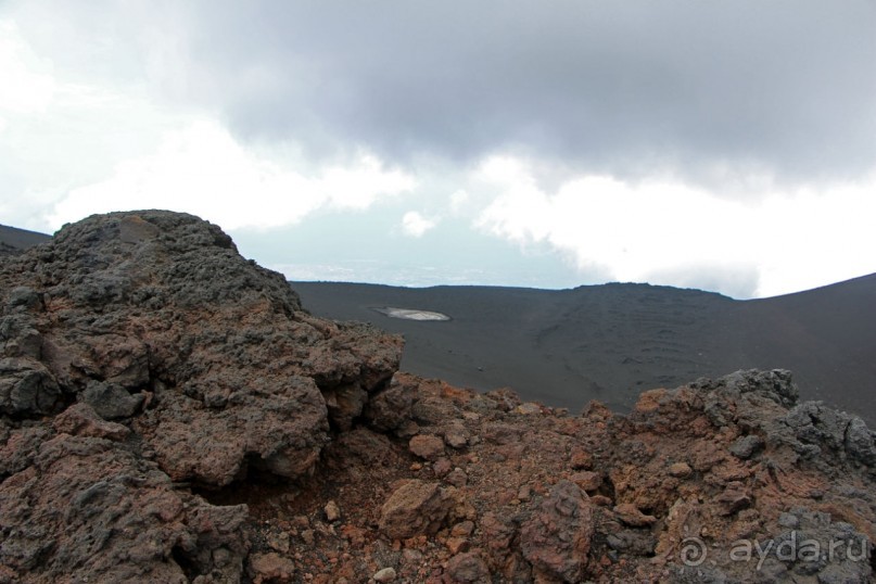 Этна. Прогулка по "живой" лаве... Кратер Laghetto