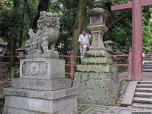 Первобытный лес на горе Касуга в древней столице Японии Наре