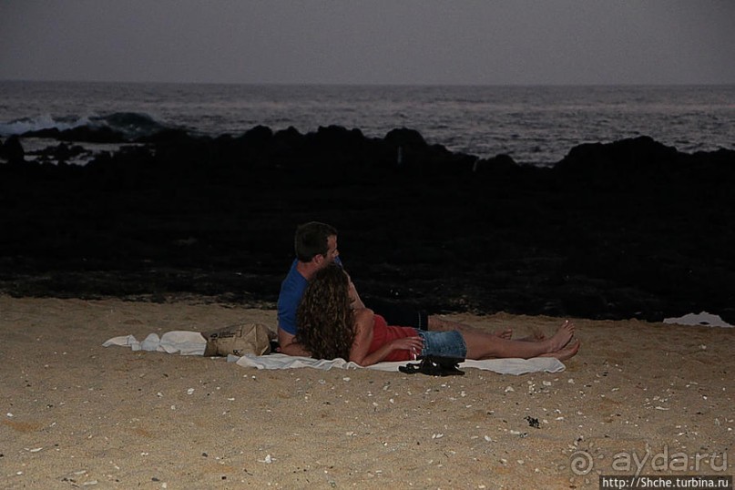 Над Лихуе опустились сумерки. Конец "трудового" дня на Кауаи