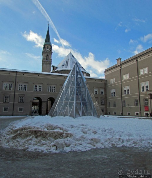 Три уровня центра Зальцбурга. Уровень 1 - улицы и площади