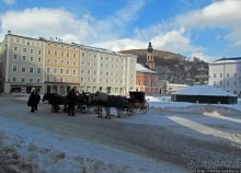Три уровня центра Зальцбурга. Уровень 1 - улицы и площади