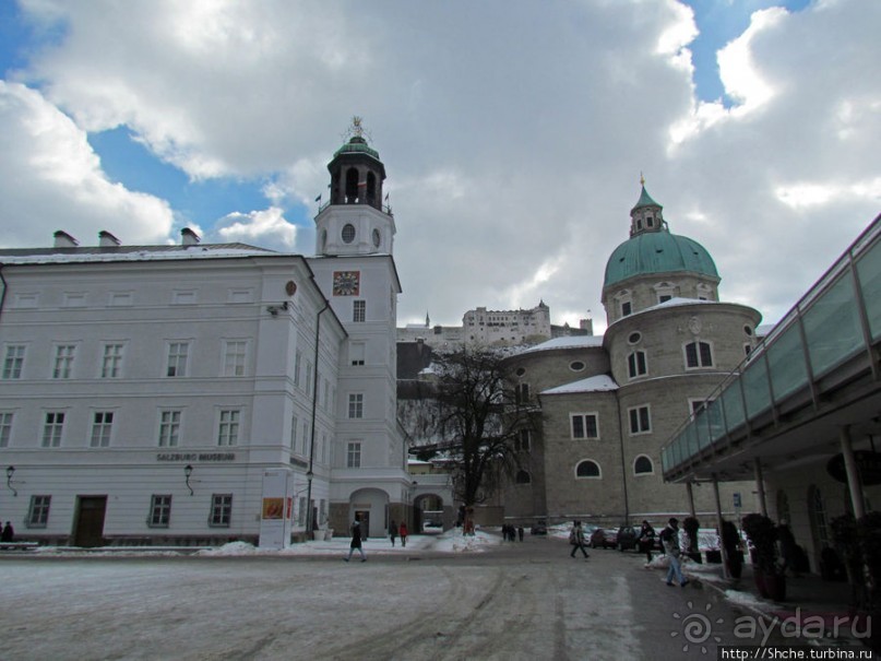 Три уровня центра Зальцбурга. Уровень 1 - улицы и площади