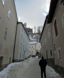 Три уровня центра Зальцбурга. Уровень 1 - улицы и площади