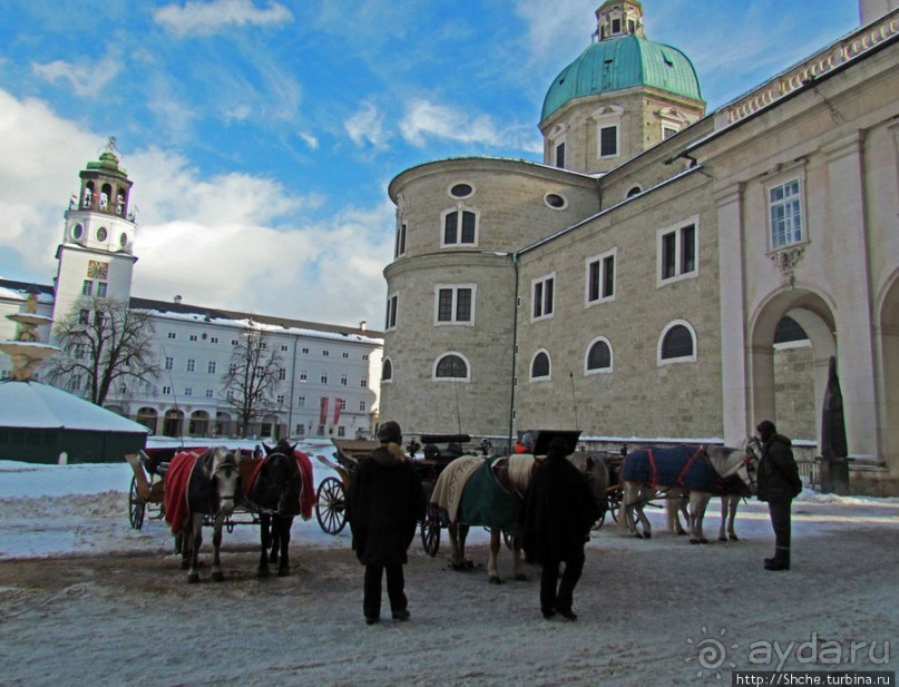 Три уровня центра Зальцбурга. Уровень 1 - улицы и площади