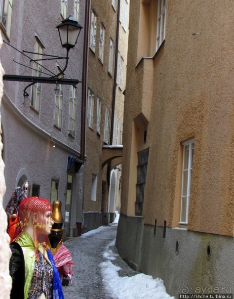 Три уровня центра Зальцбурга. Уровень 1 - улицы и площади