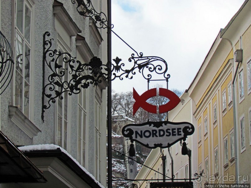 Три уровня центра Зальцбурга. Уровень 1 - улицы и площади