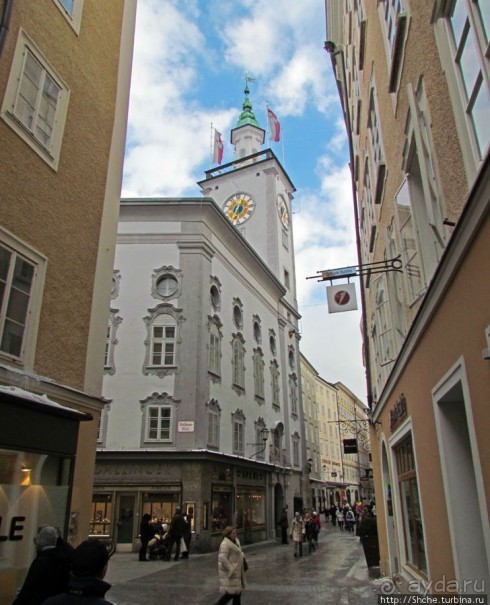 Три уровня центра Зальцбурга. Уровень 1 - улицы и площади