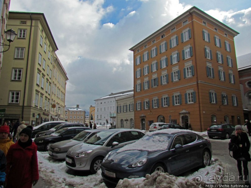 Три уровня центра Зальцбурга. Уровень 1 - улицы и площади