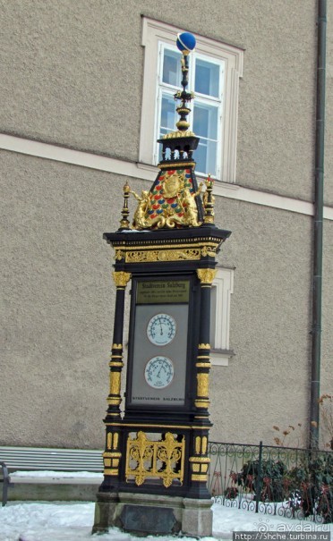 Три уровня центра Зальцбурга. Уровень 1 - улицы и площади