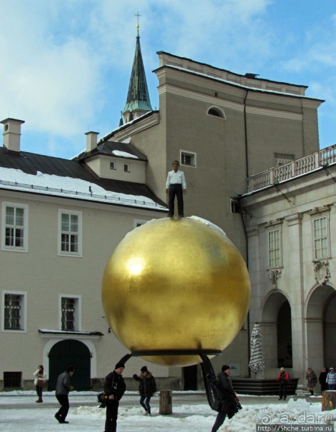 Три уровня центра Зальцбурга. Уровень 1 - улицы и площади